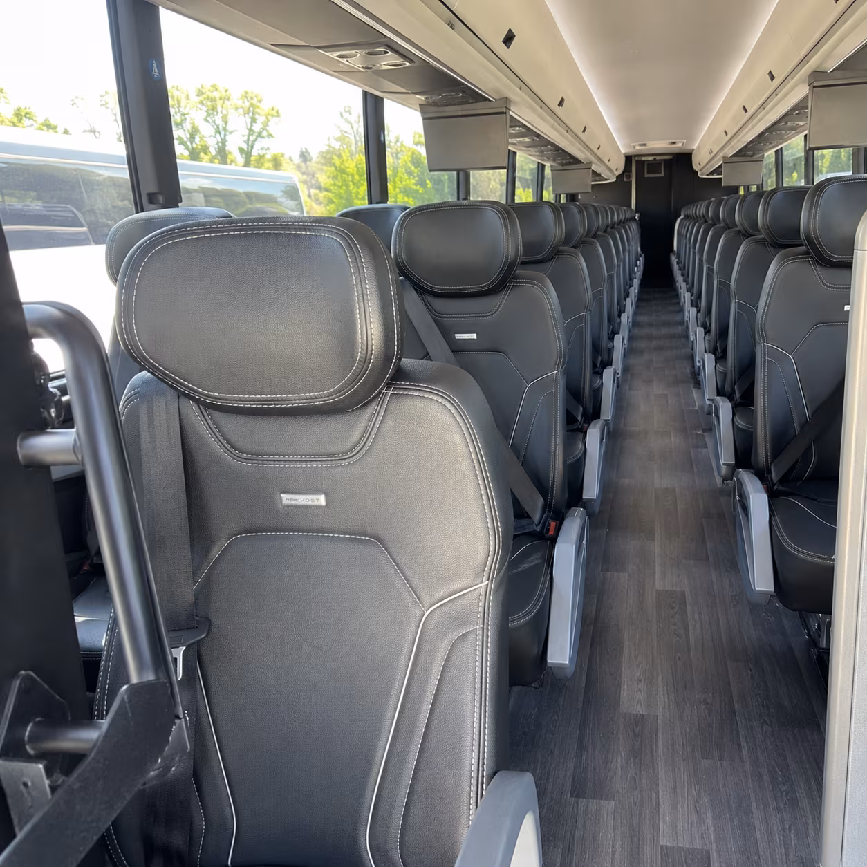 gilbert charter bus rental interior